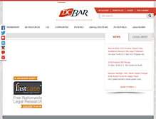 Tablet Screenshot of dcbar.org